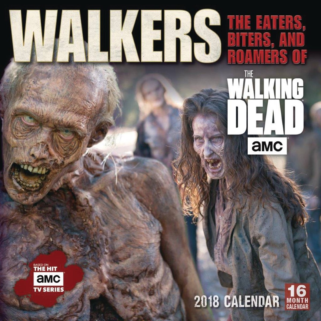 WALKING DEAD WALKERS EATERS BITERS AMC 2018 WALL CAL