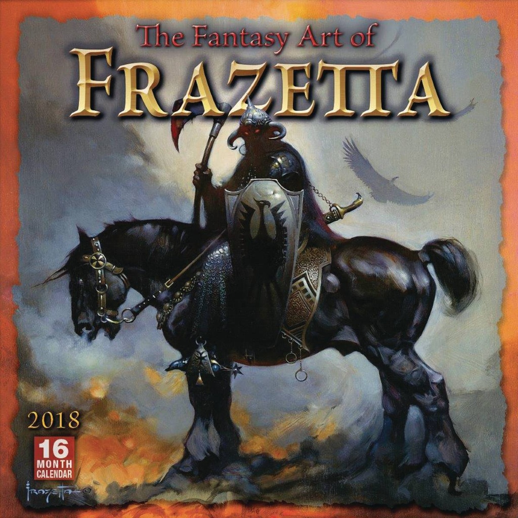 FANTASY ART OF FRAZETTA 2018 WALL CALENDAR