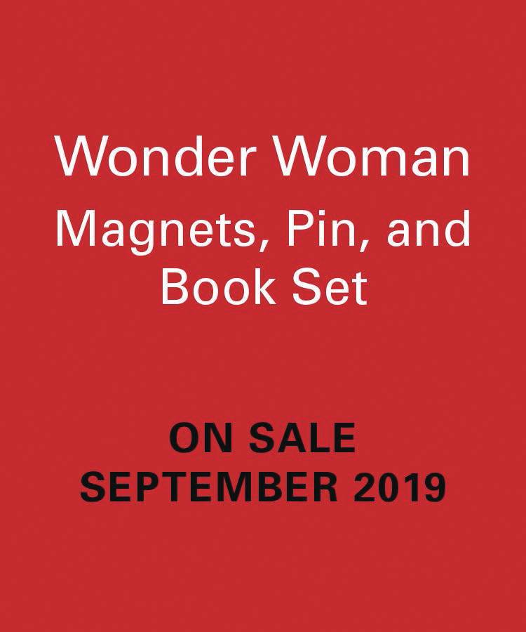 WONDER WOMAN MAGNET PIN & BOOK SET