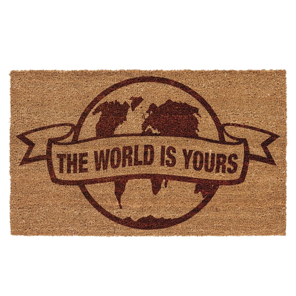 THE WORLD IS YOURS SCARFACE DOORMAT