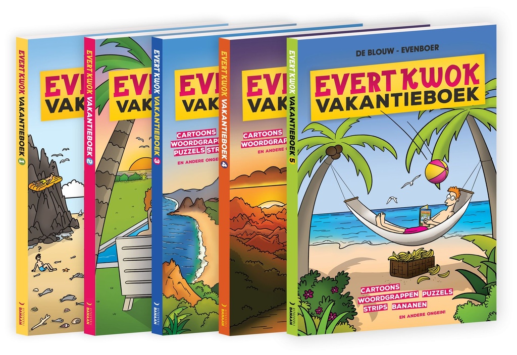 Evert Kwok Vakantieboek Pakket 01 - 05