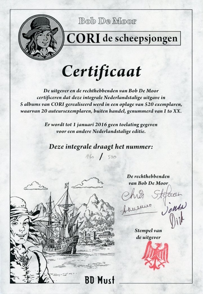 Bob De Moor PACK 2 Cori de scheepsjongen (5 albums)