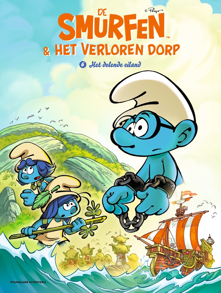 De Smurfen en het verloren dorp 6 Het zwervende eiland