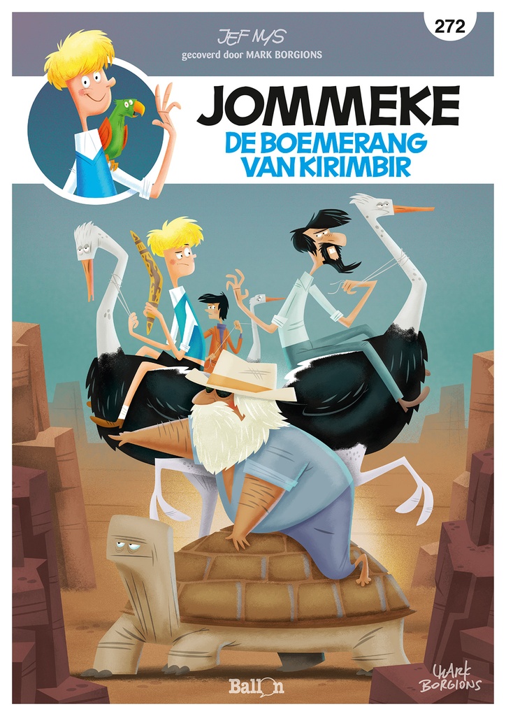 Jommeke 272 De boemerang van Kirimbir (variant cover Borgion