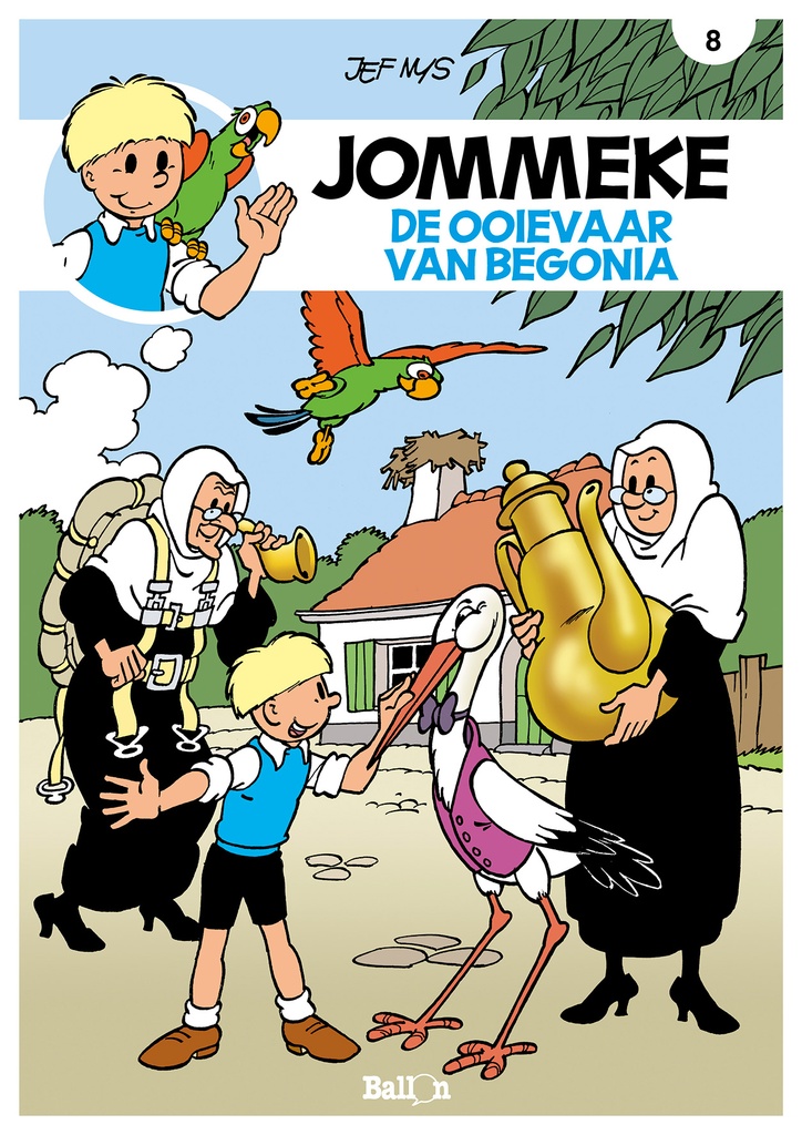 Jommeke 008 De ooievaar van Begonia