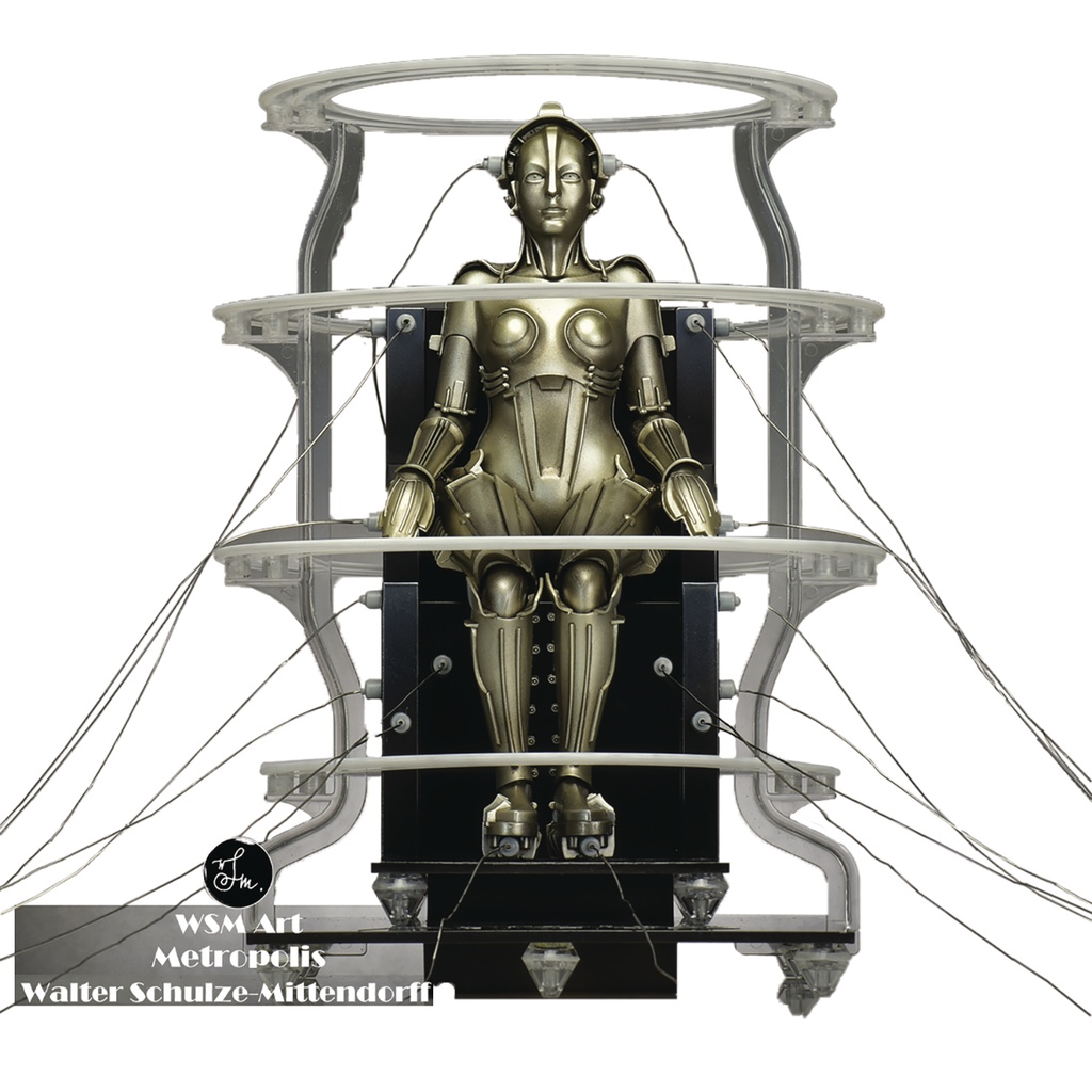 METROPOLIS MASCHINENMENSCH SEATED 1/8 PLASTIC MODEL KIT