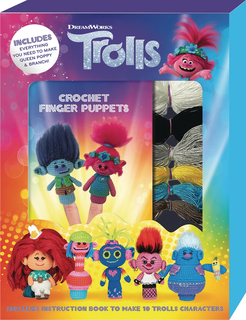 DREAMWORKS TROLLS CROCHET FINGER PUPPETS