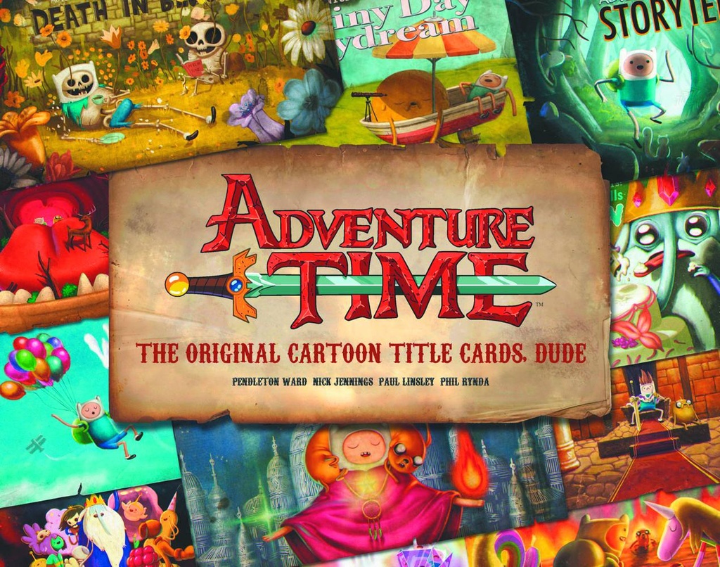 ADVENTURE TIME ORIGINAL CARTOON TITLE CARDS HC 01