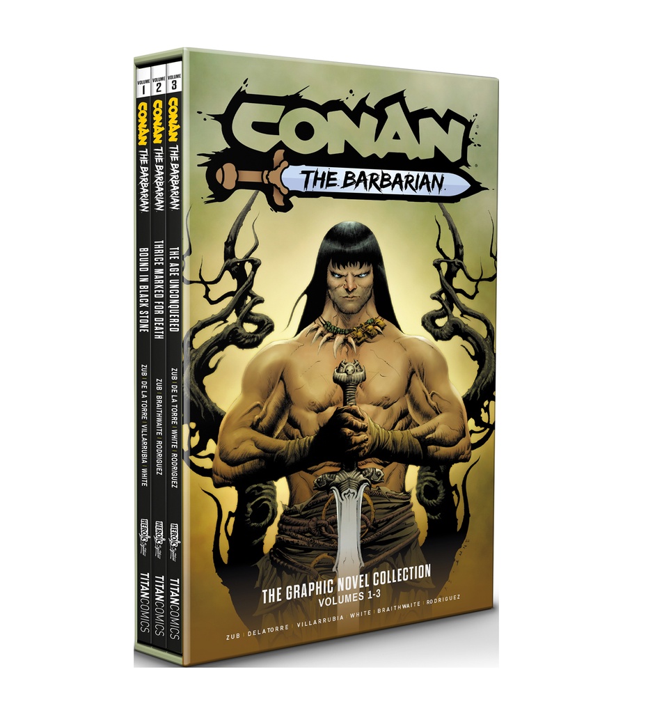CONAN THE BARBARIAN 01-03 SLIPCASE SET DM ED JAE LEE CVR