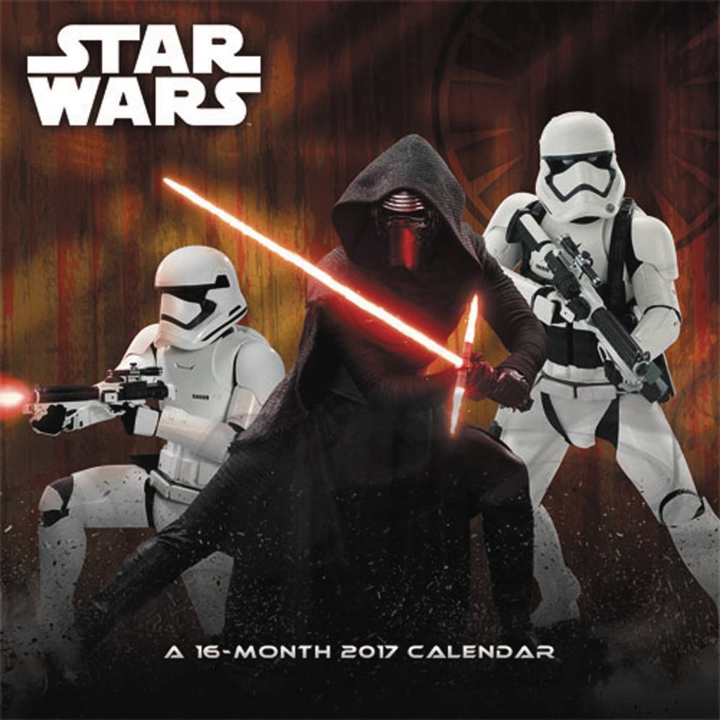 STAR WARS FORCE AWAKENS 2017 WALL CAL