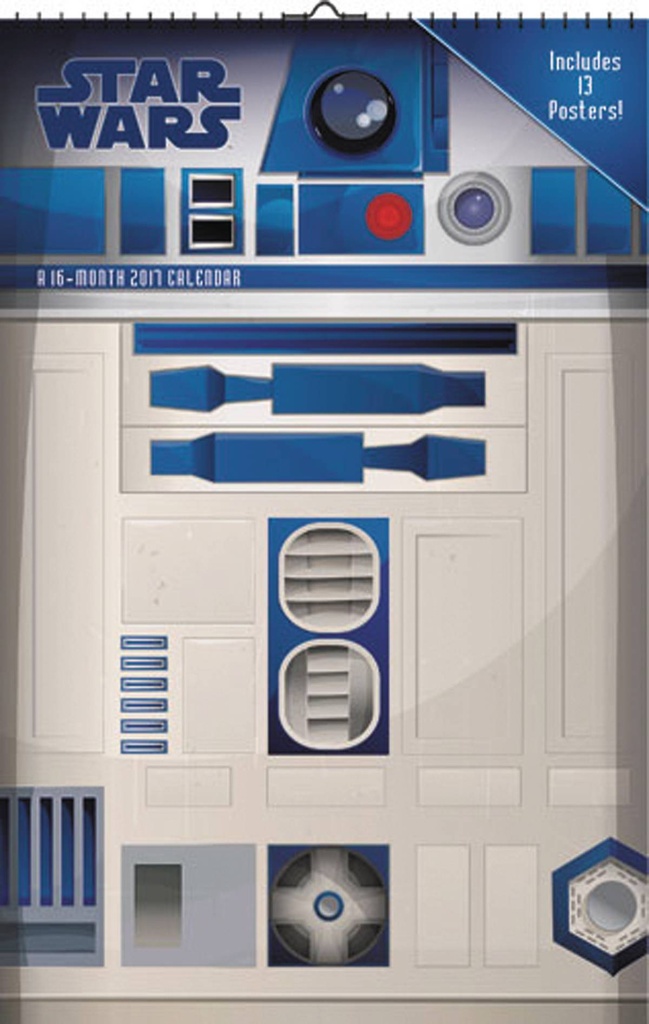 STAR WARS SAGA OVERSIZED 2017 WALL CAL