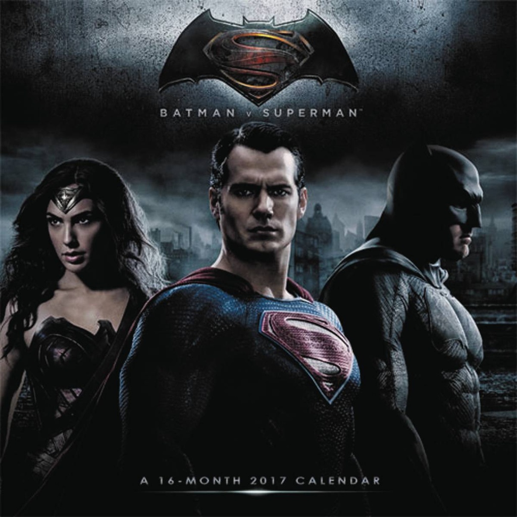 BATMAN VS SUPERMAN DOJ 2017 WALL CALENDAR