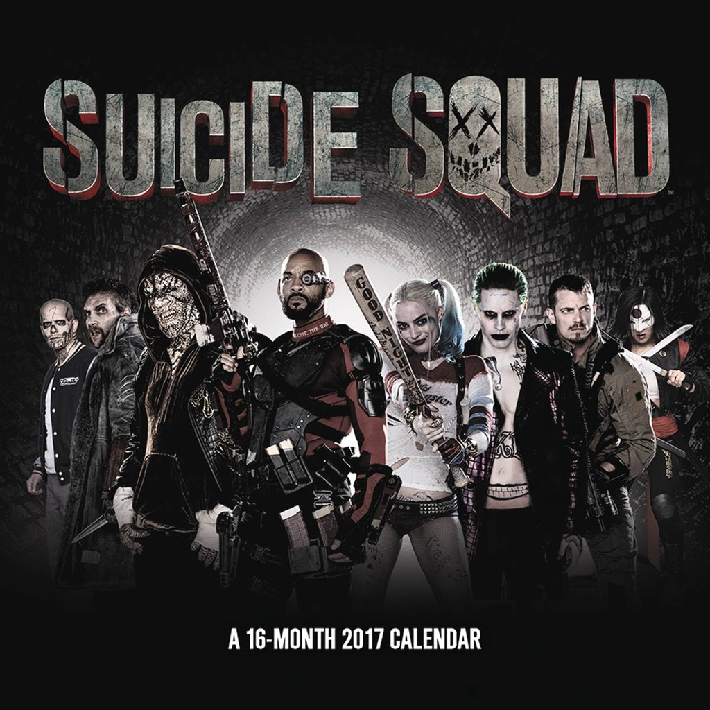 SUICIDE SQUAD 2017 WALL CALENDAR