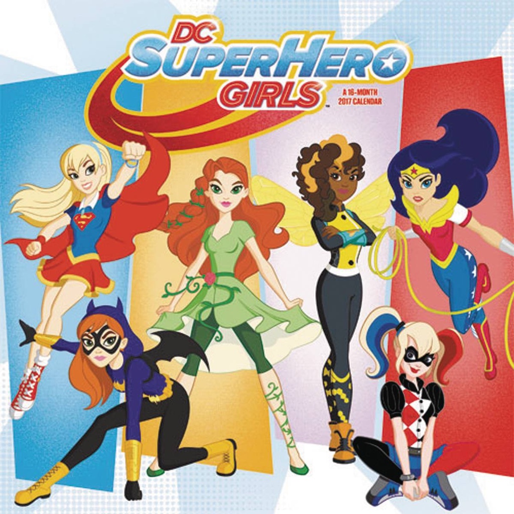 DC SUPERHERO GIRLS 2017 WALL CALENDAR