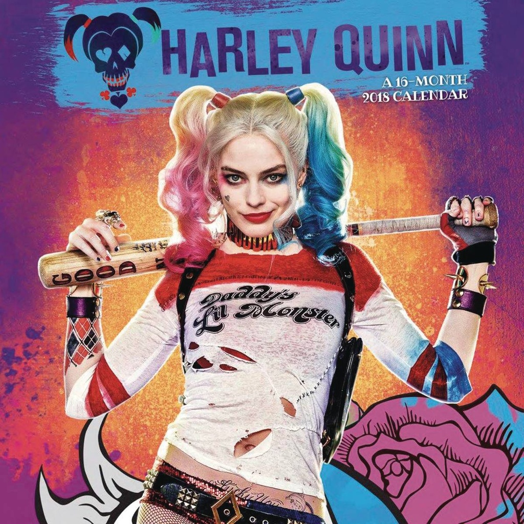 HARLEY QUINN 2018 (MOVIE) WALL CALENDAR