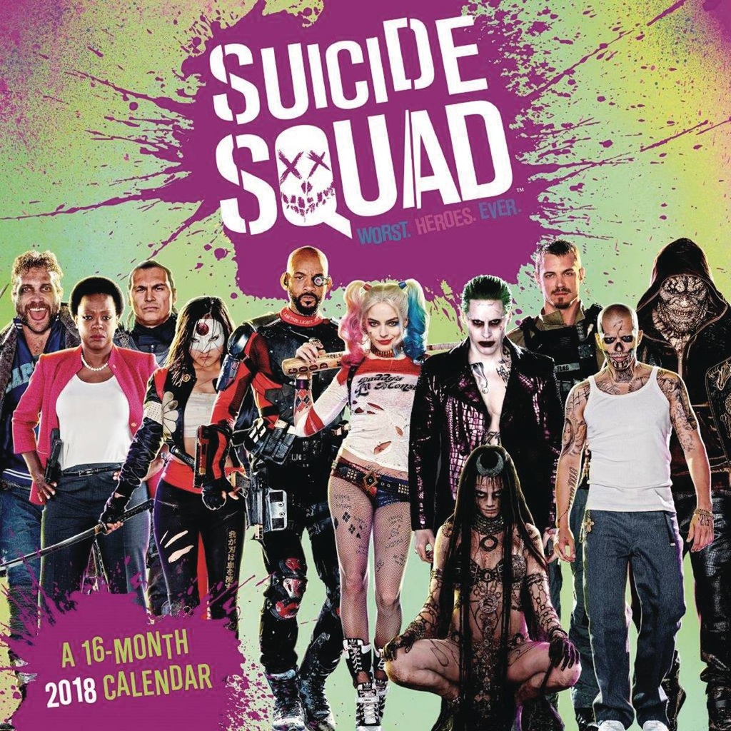 SUICIDE SQUAD 2018 WALL CALENDAR