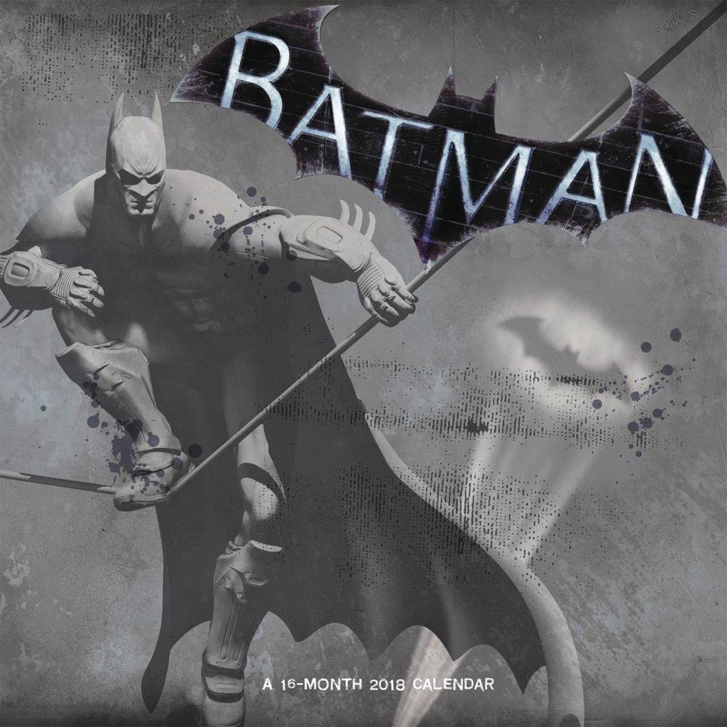 BATMAN 16 MONTH 2018 WALL CAL