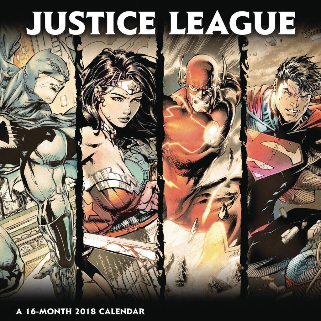 JUSTICE LEAGUE CLASSIC 2018 WALL CALENDAR