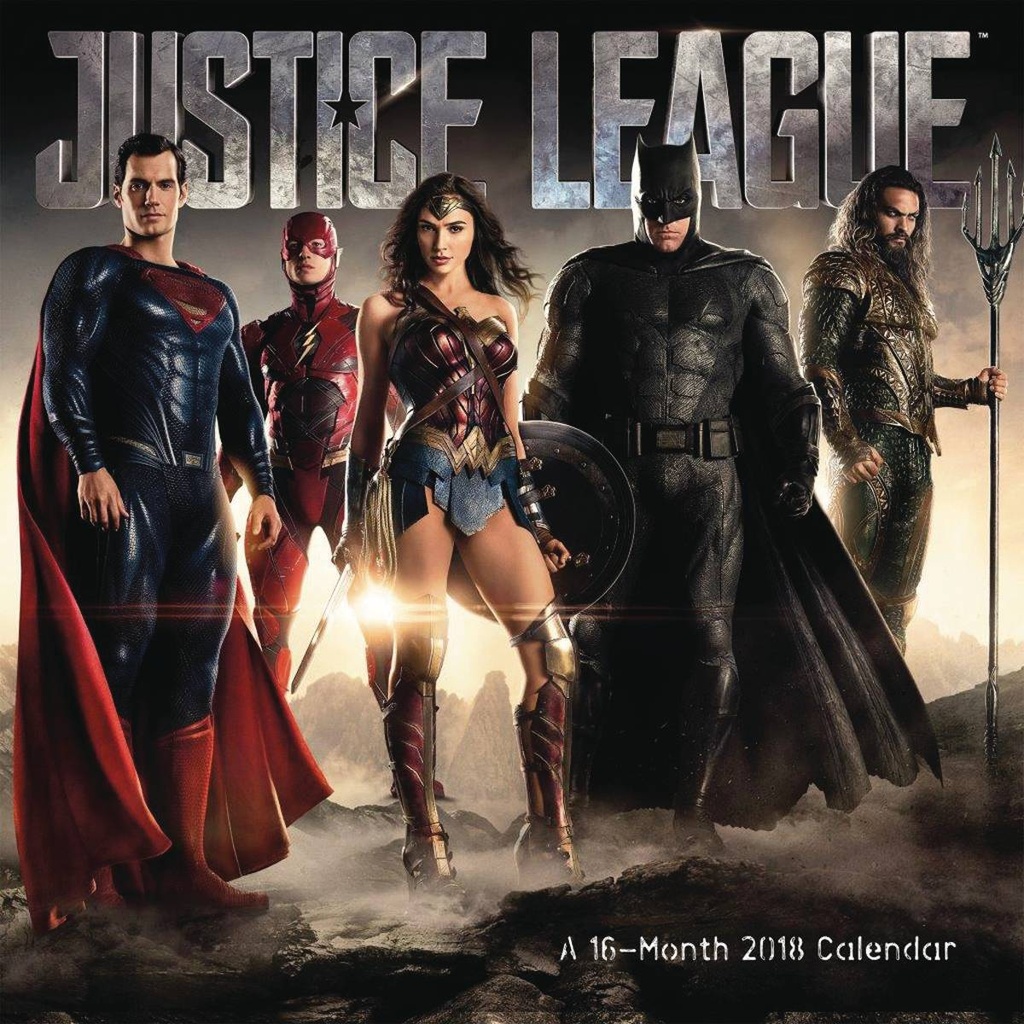 JUSTICE LEAGUE MOVIE 2018 WALL CAL