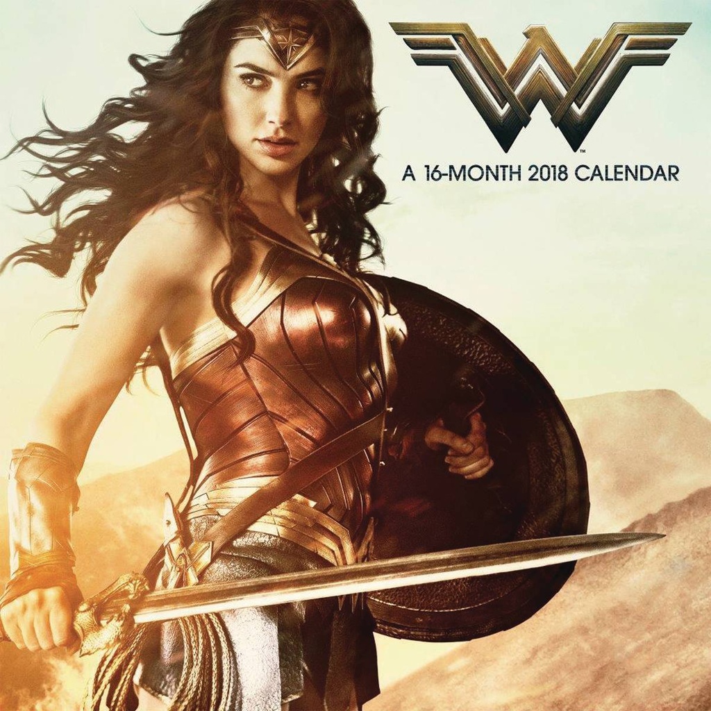 WONDER WOMAN MOVIE 2018 WALL CAL