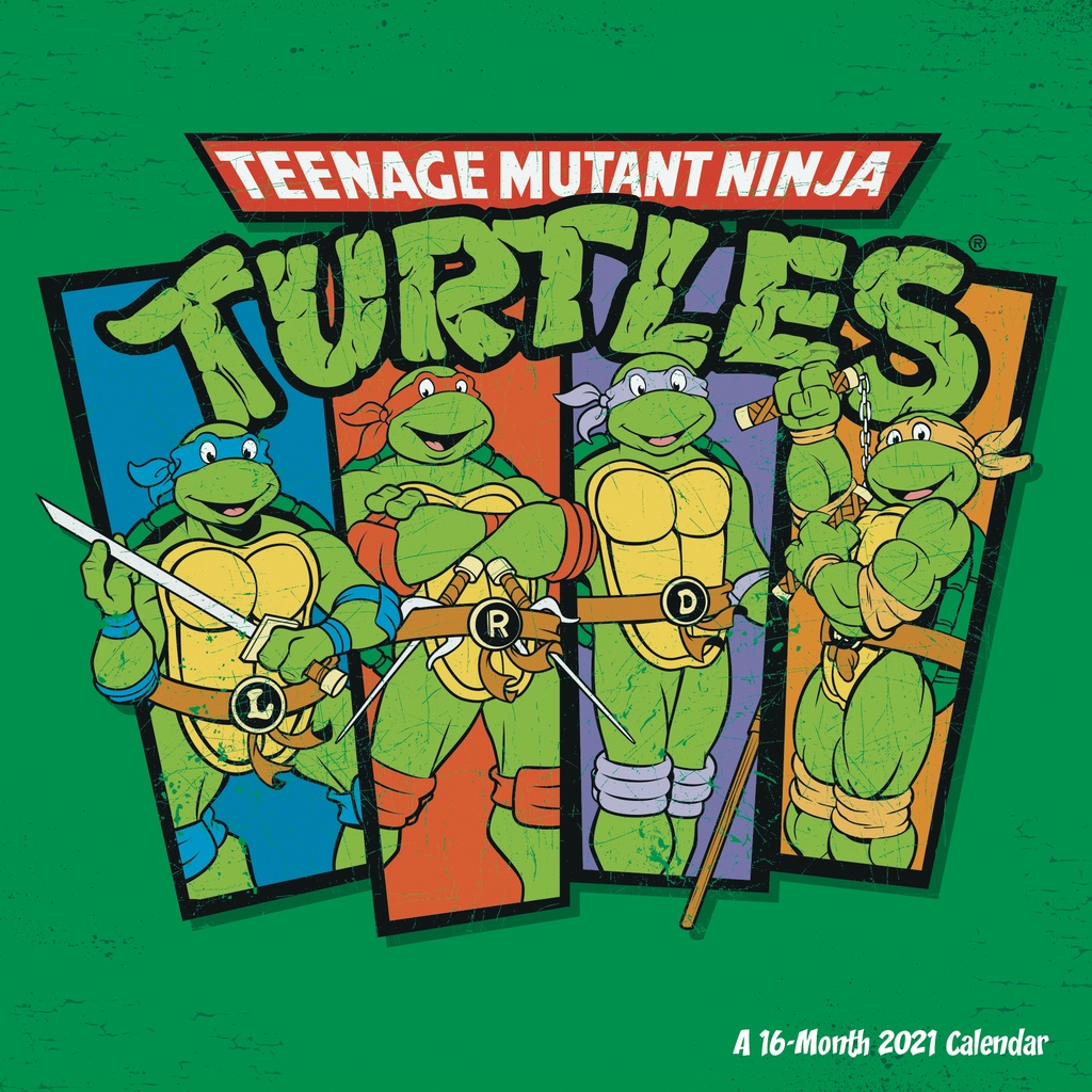 TEENAGE MUTANT NINJA TURTLES CLASSIC 2021 WALL CALENDAR