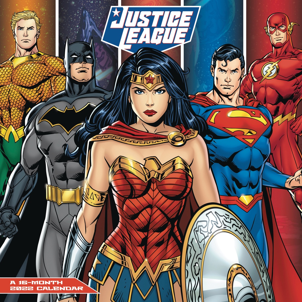JUSTICE LEAGUE CLASSIC 2022 WALL CALENDAR