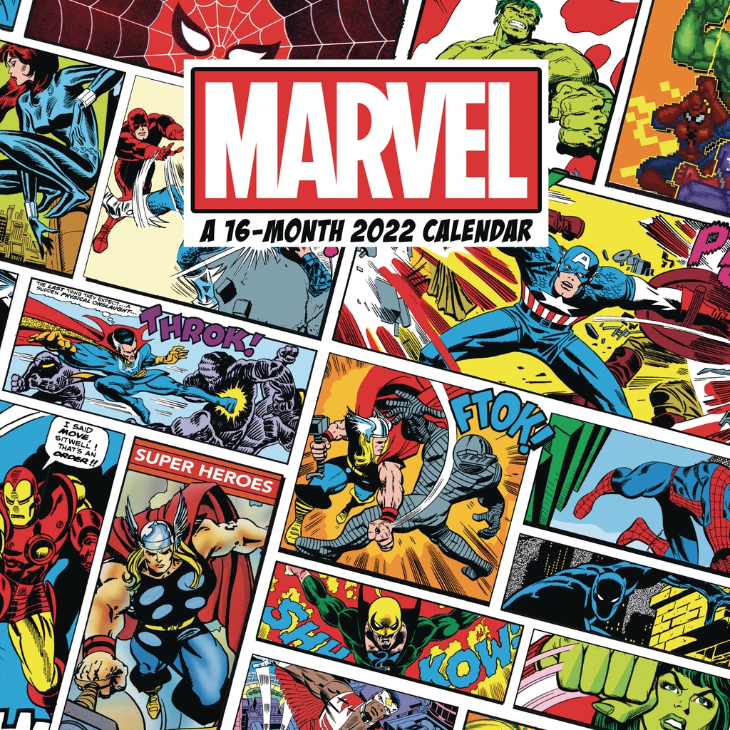 MARVEL COMICS 2022 16 MONTH WALL CALENDAR