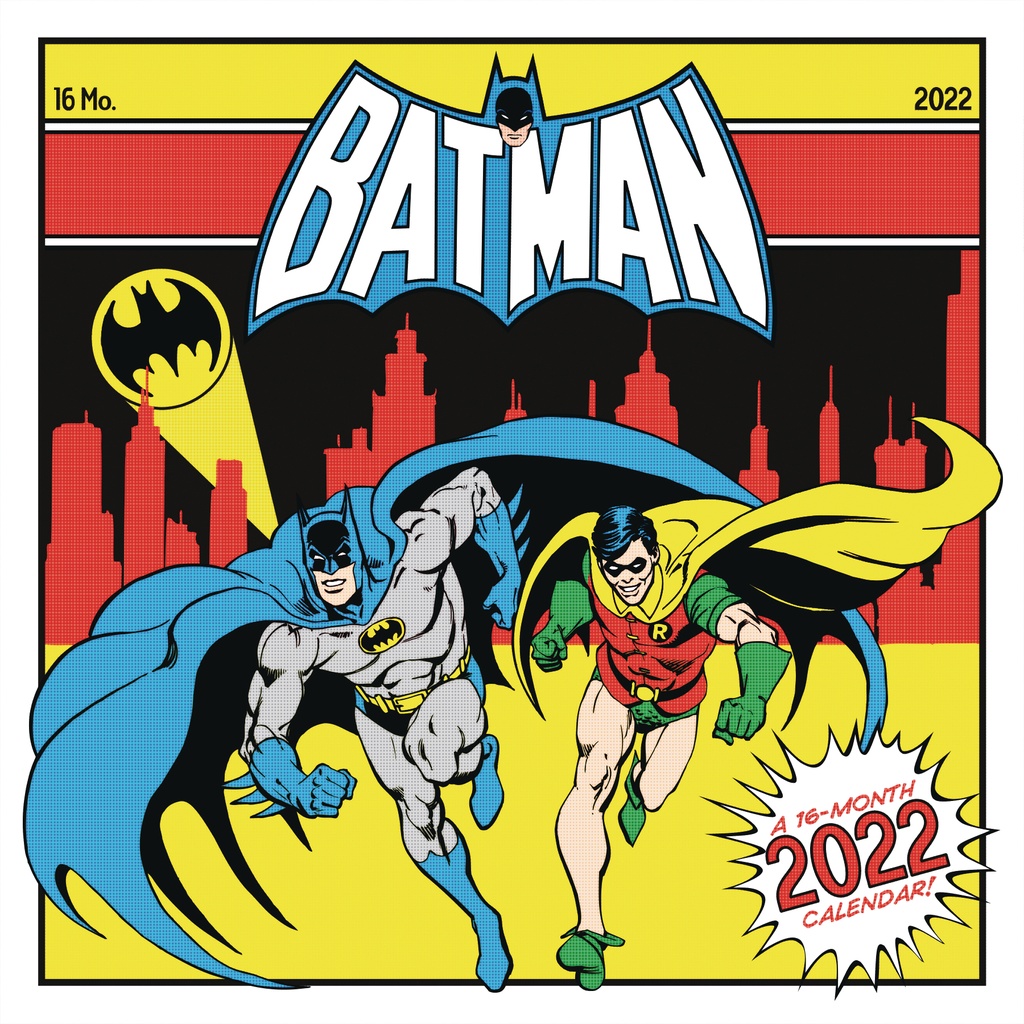 BATMAN 16 MONTH 2022 WALL CALENDAR