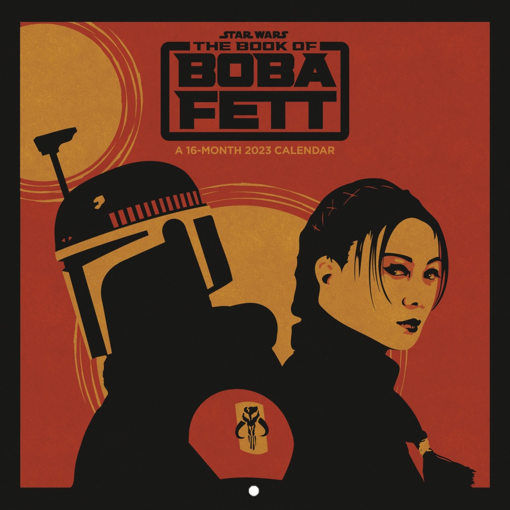 STAR WARS BOOK OF BOBA FETT 2023 WALL CAL