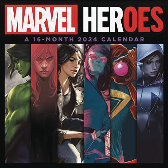 MARVEL HER OES 16 MONTH 2024 WALL CALENDAR