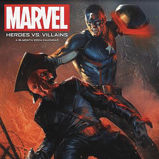 MARVEL HEROES VS VILLAINS 2024 WALL CALENDAR