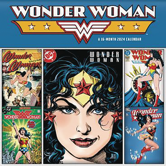 WONDER WOMAN 16 MONTH 2024 WALL CALENDAR