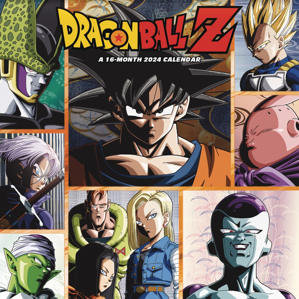 DRAGONBALL Z 16 MONTH 2024 WALL CALENDAR