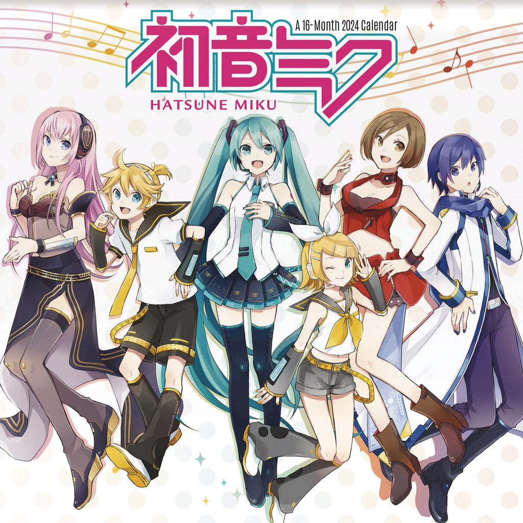HATSUNE MIKU 16 MONTH 2024 WALL CALENDAR