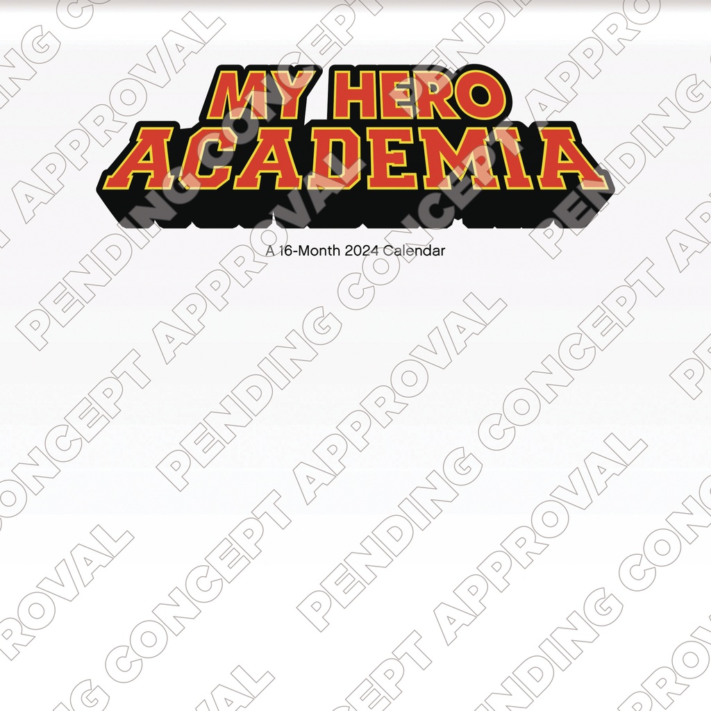 MY HERO ACADEMIA 16 MONTH 2024 WALL CALENDAR