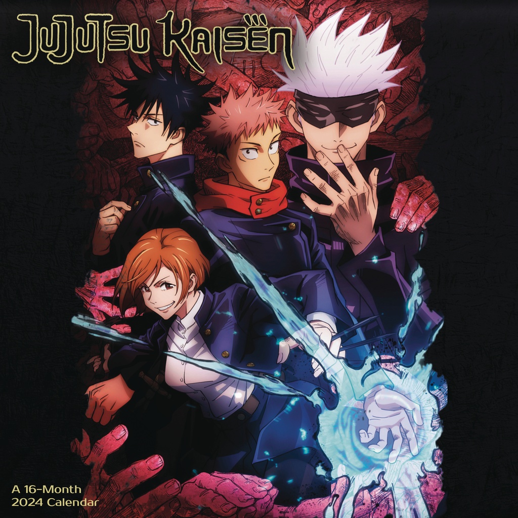 JUJUTSU KAISEN 16 MONTH 2024 WALL CALENDAR