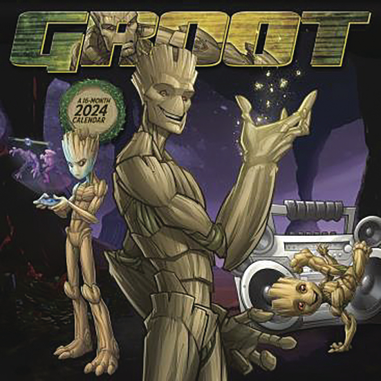 MARVEL GROOT 16 MONTH 2024 WALL CALENDAR