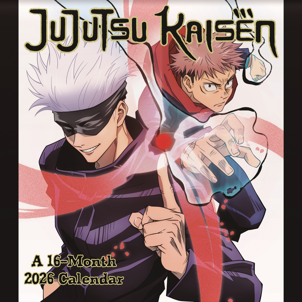 JUJUTSU KAISEN 16 MONTH 2026 WALL CALENDAR
