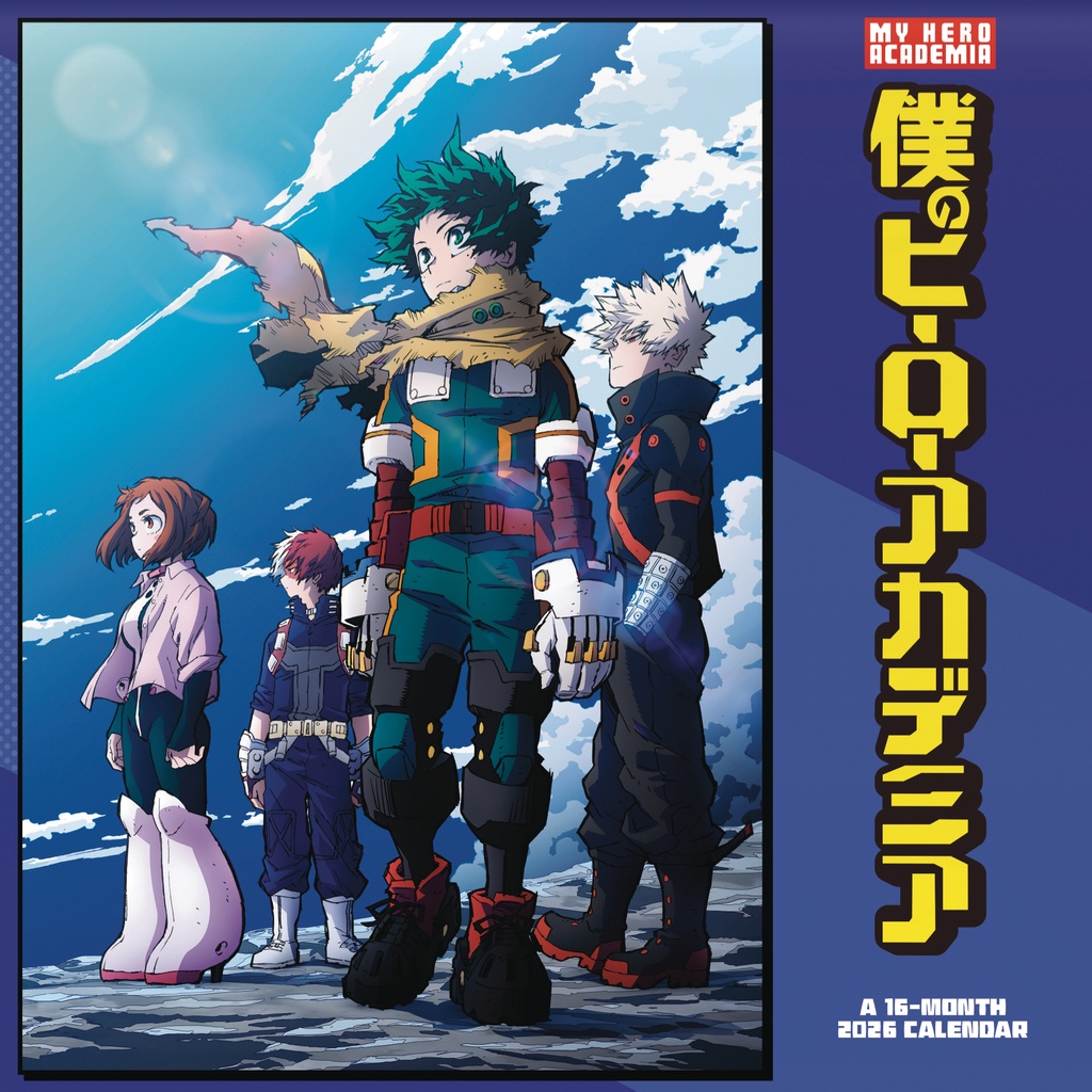 MY HERO ACADEMIA 16 MONTH 2026 WALL CALENDAR