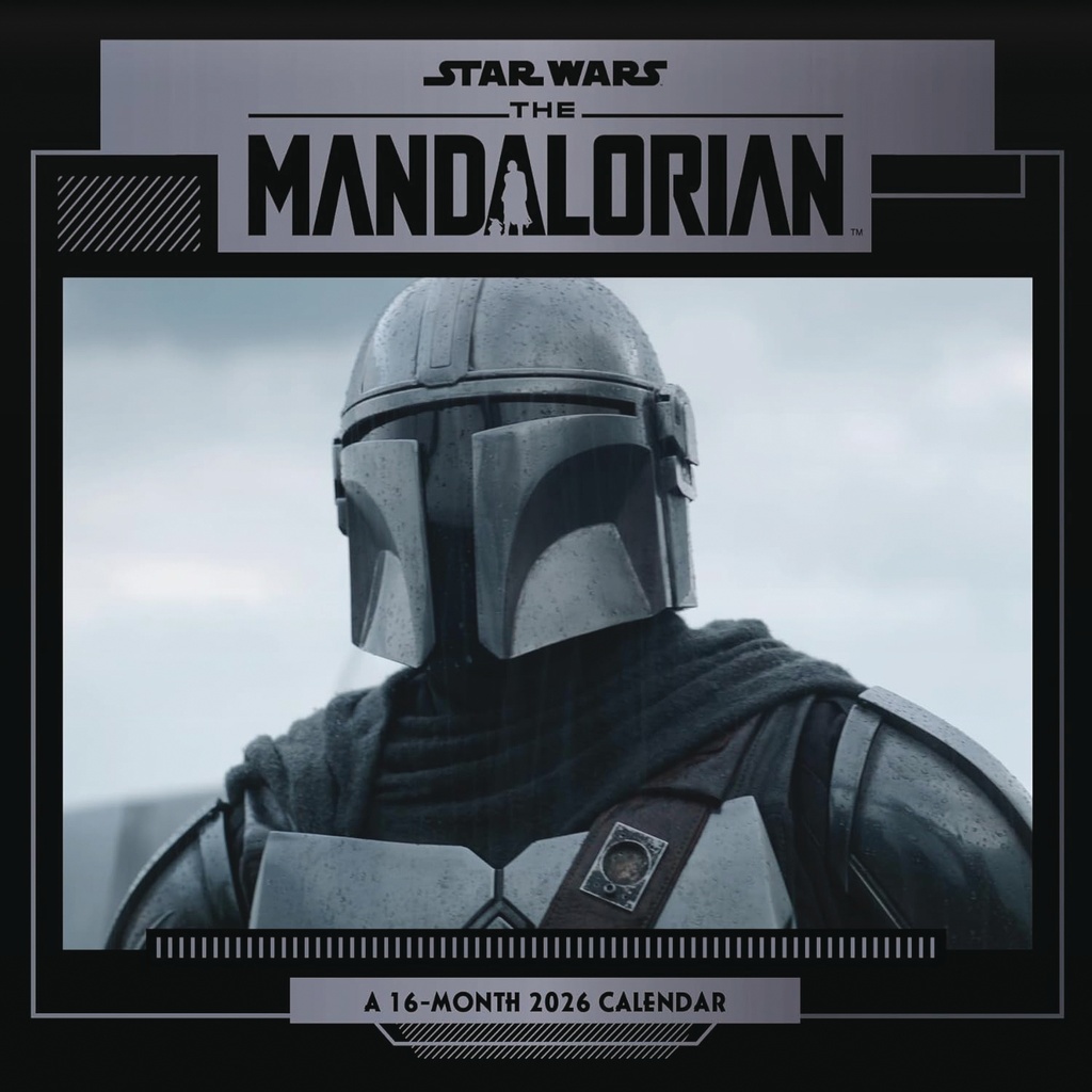 STAR WARS MANDALORIAN 16 MONTH 2026 WALL CALENDAR