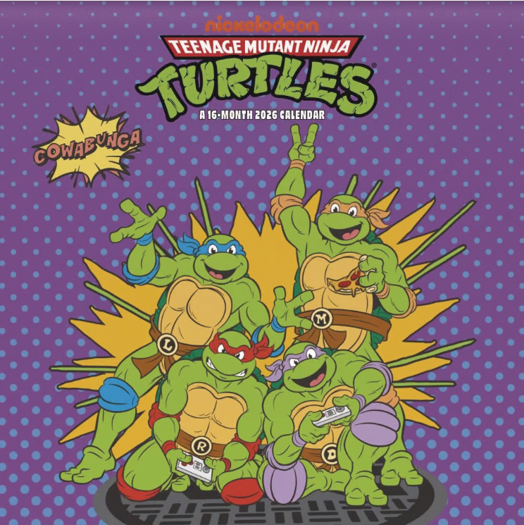 TEENAGE MUTANT NINJA TURTLES CLASSIC 2026 WALL CALENDAR