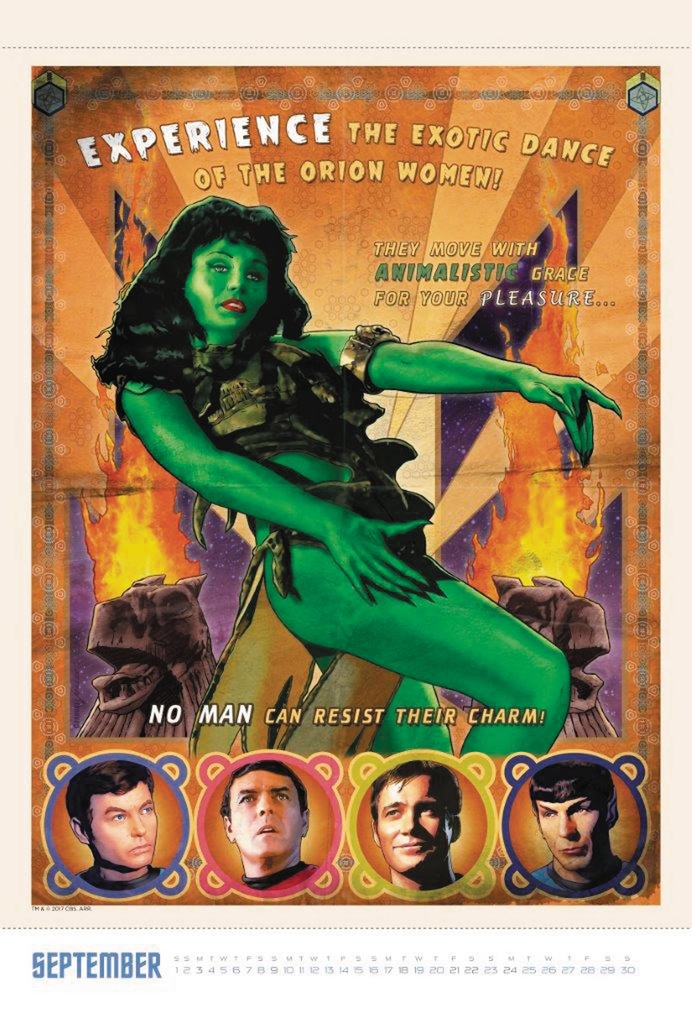 STAR TREK 2018 50 ARTIST 50 YEARS POSTER CAL