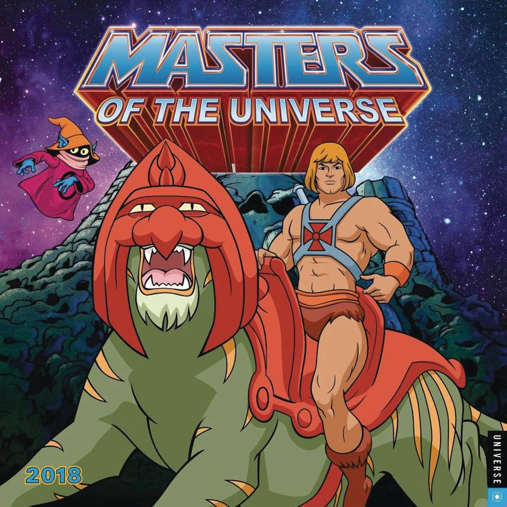 HE MAN & MASTERS OF UNIVERSE 2018 WALL CALENDAR