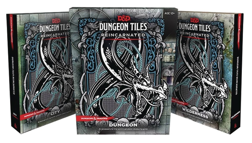 D&D RPG DUNGEON TILES REINCARNATED CITY