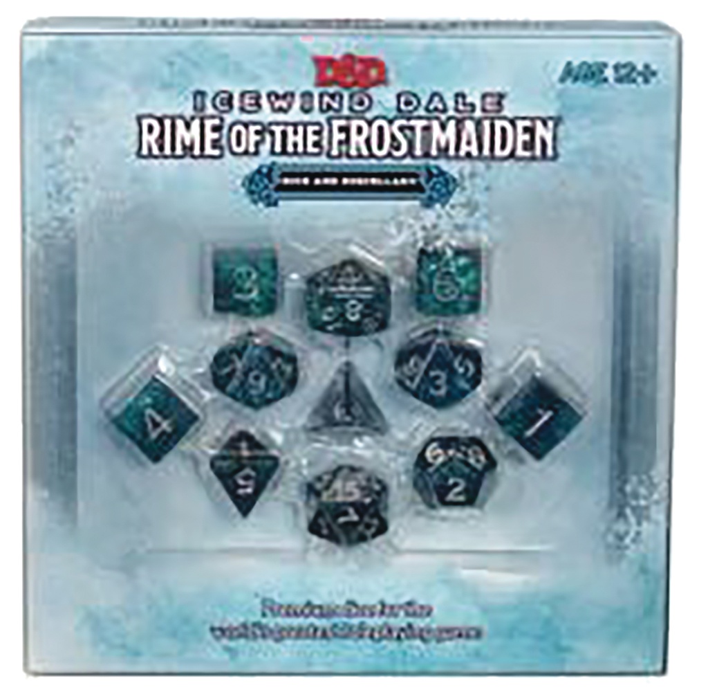 D&D RPG ICE WIND DALE RIME OF THE FROST MAIDEN DICE SET