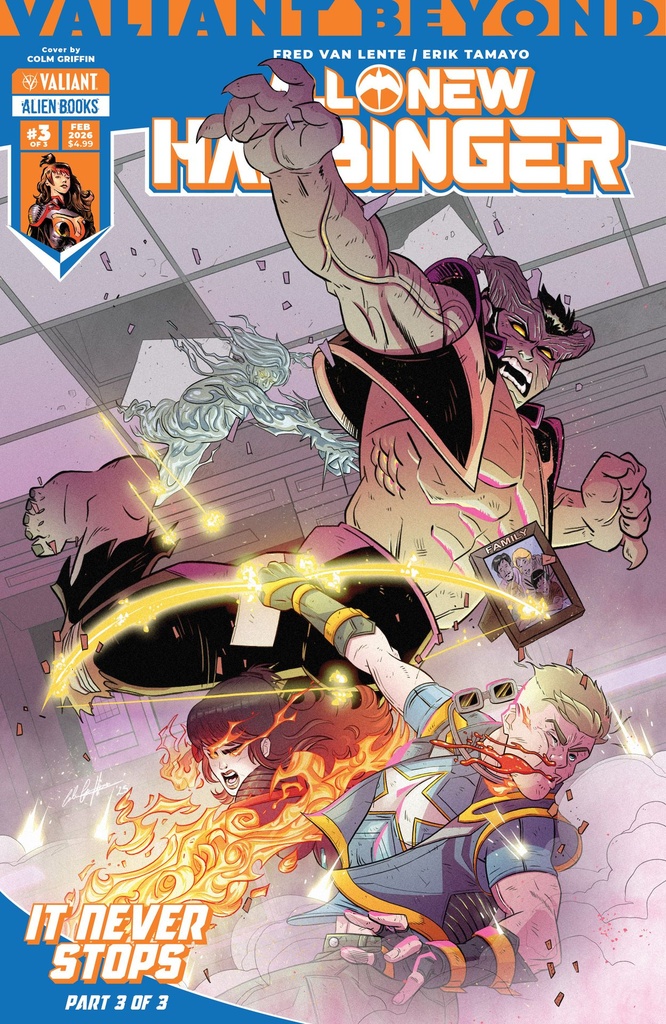 VALIANT BEYOND ALL NEW HARBINGER 6 NEVER 3 CVR A (GRIFFIN)