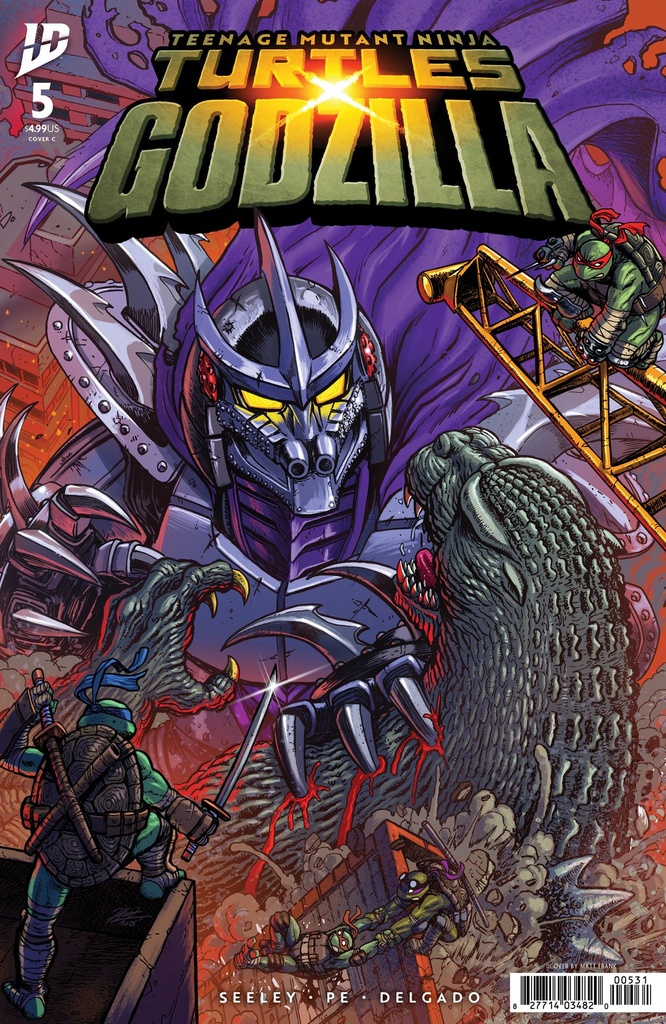 TEENAGE MUTANT NINJA TURTLES X GODZILLA 5 VARIANT C (FRANK)