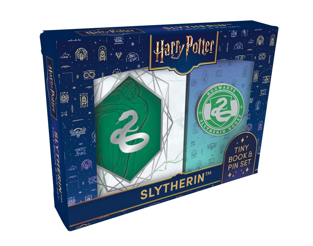 HARRY POTTER SLYTHERIN TINY BOOK AND PIN SET
