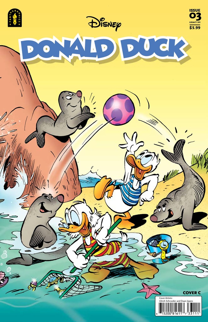 DONALD DUCK LEGACY 391 CALL WILD SEA CVR C INC 1:10 JIPPES S