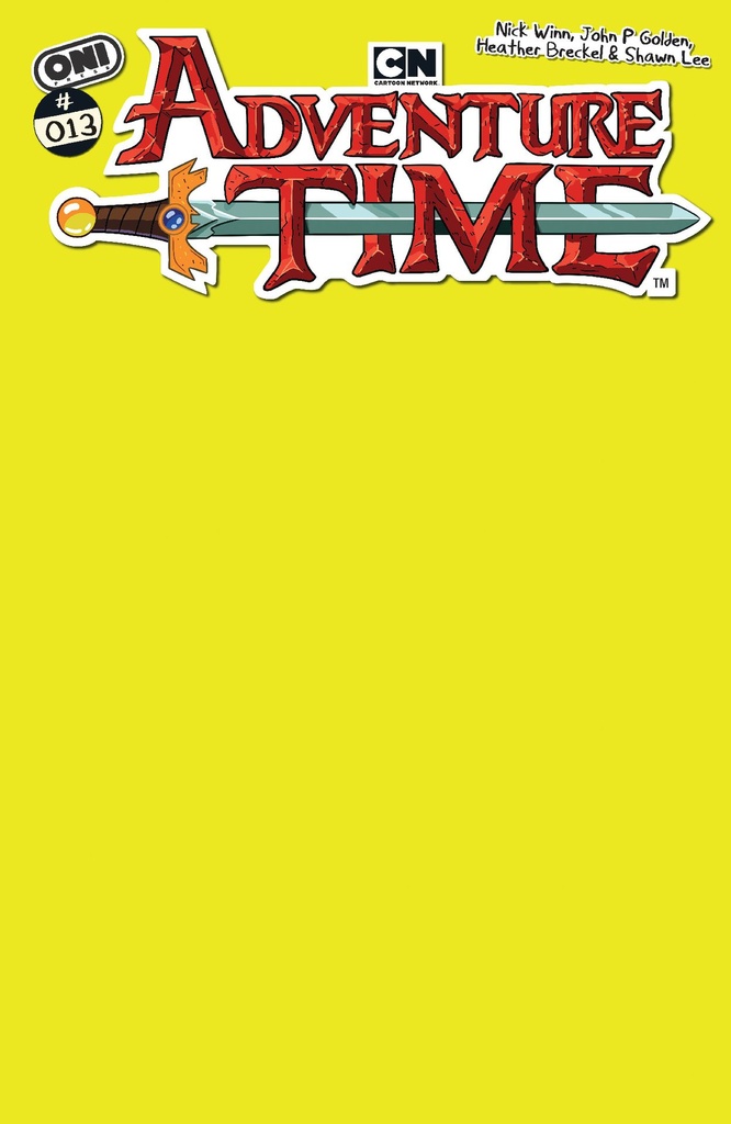 ADVENTURE TIME 13 CVR C MAGIC MAN YELLOW BLANK SKETCH VAR